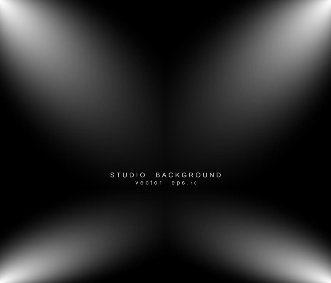 Empty studio room background. vector