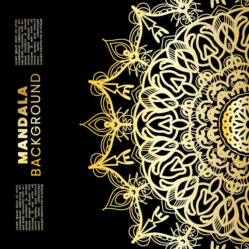 Abstract Background With Luxury Mandala vector