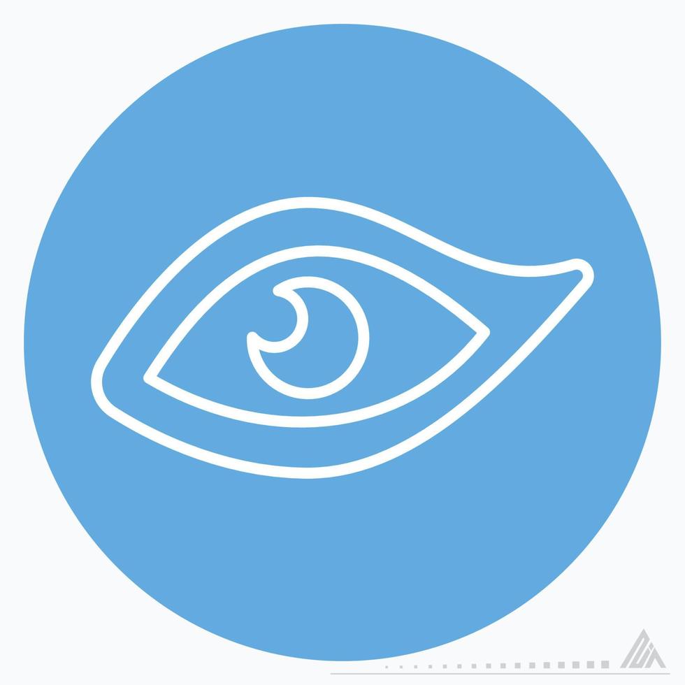 Icon Vector of Eye - Blue Eyes Style