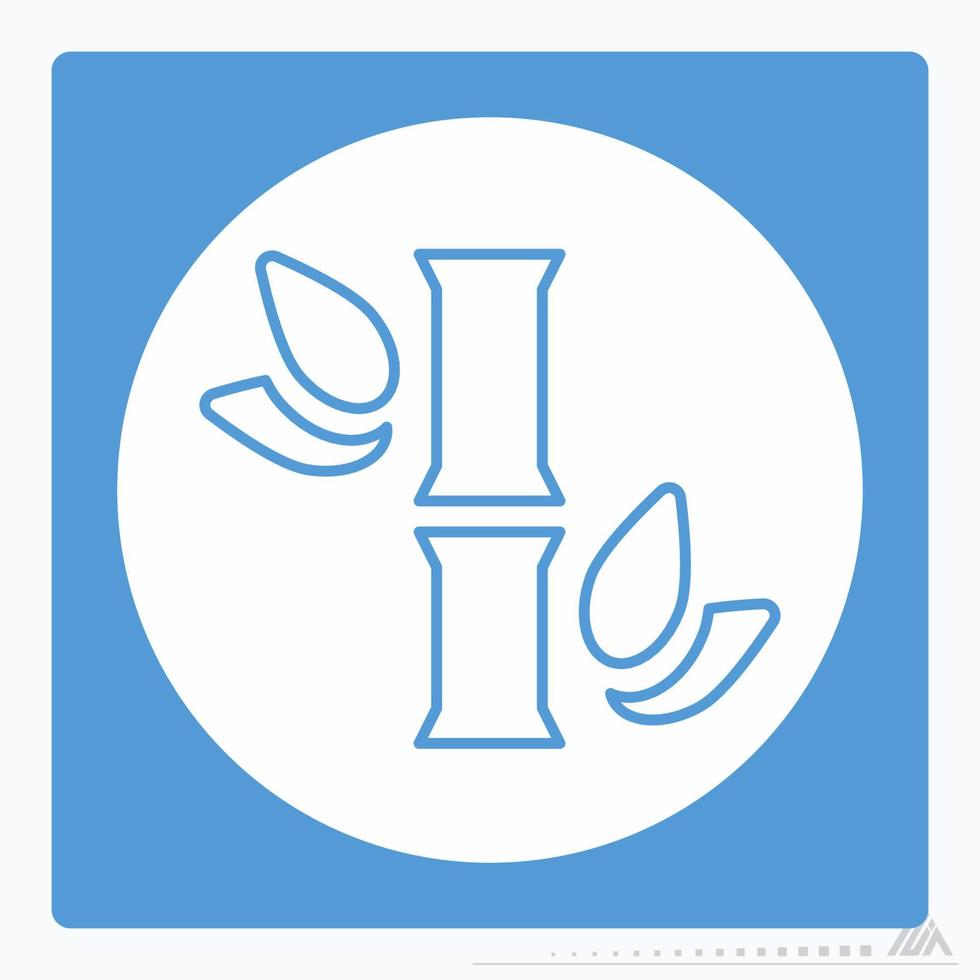 Icon Vector of Bamboo - White Moon Style