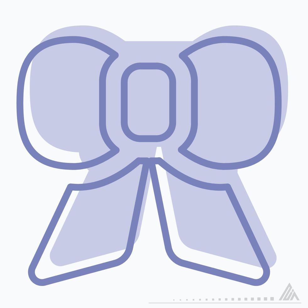 Icon Vector of Bow - Two Tone Style