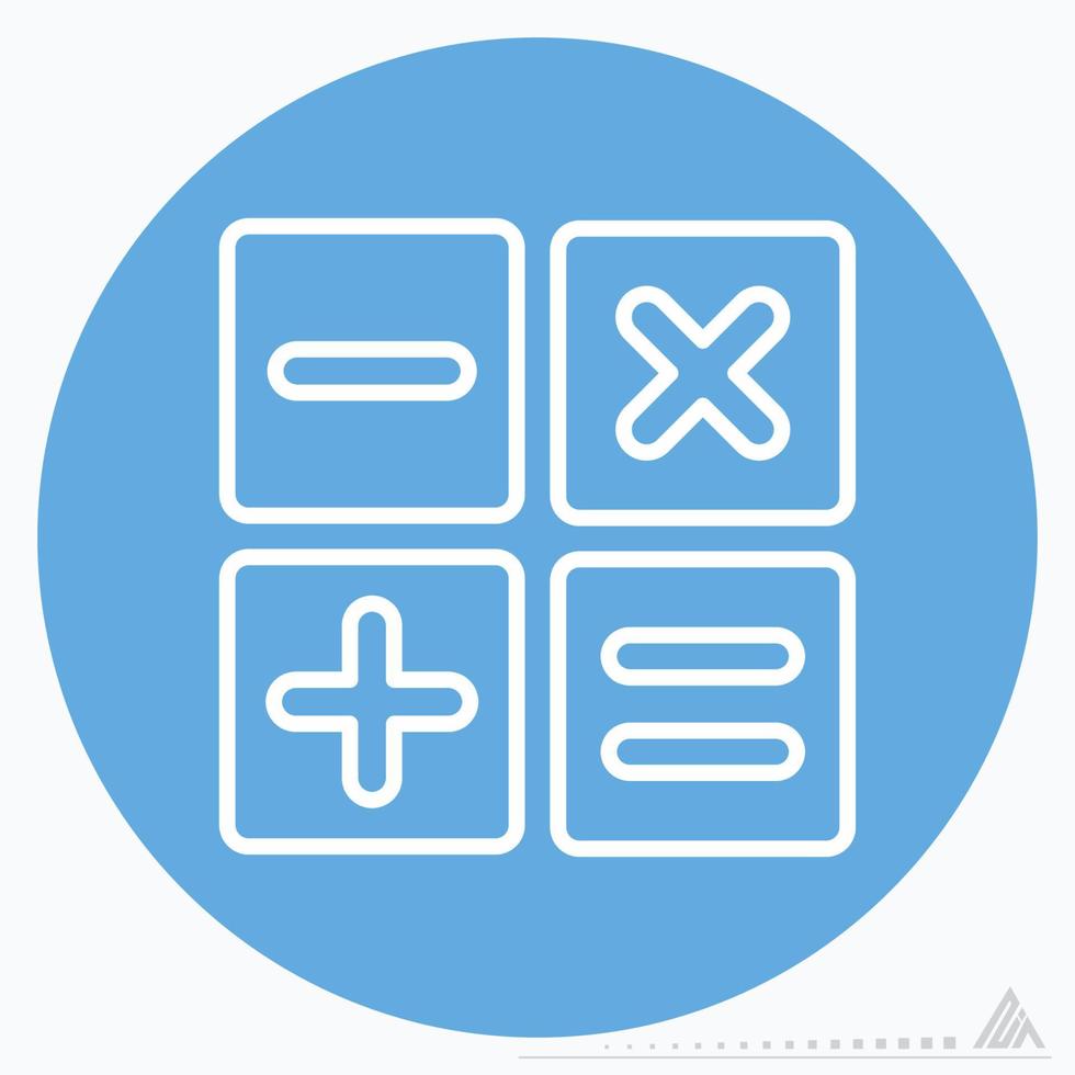 Icon Calculate - Blue Eyes Style vector