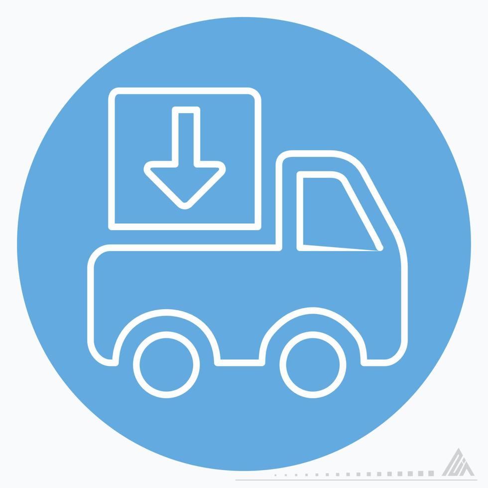 Icon Delivery - Blue Eyes Style vector