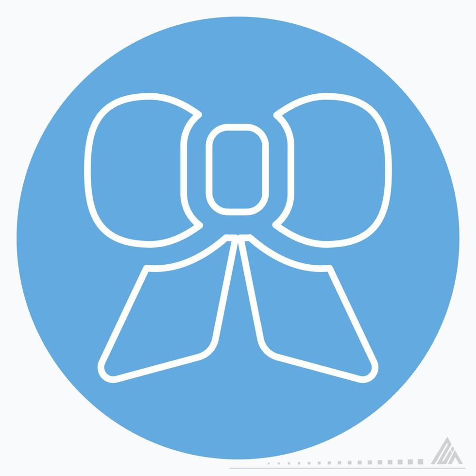 Icon Bow - Blue Eyes Style vector
