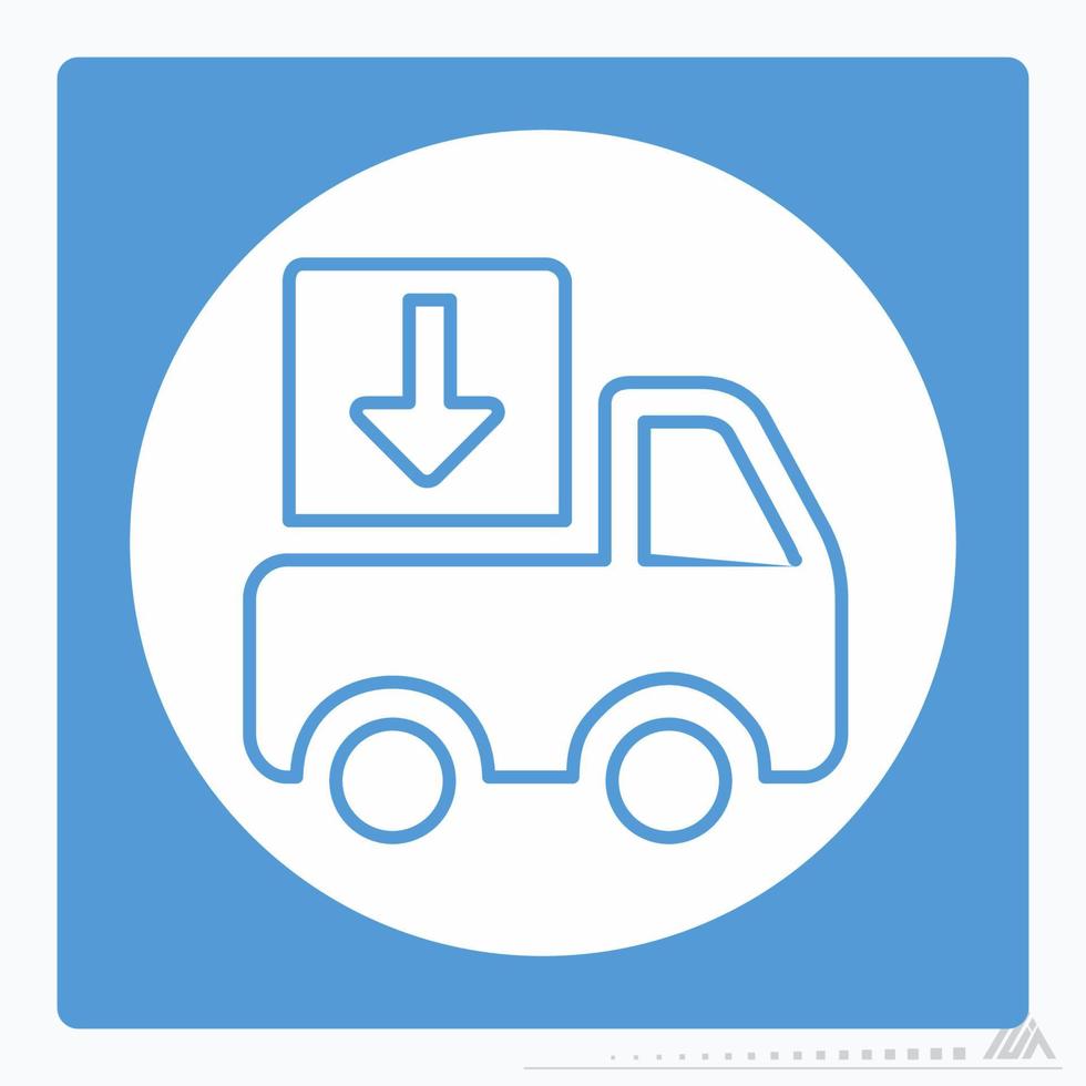 Icon Delivery - White Moon Style vector