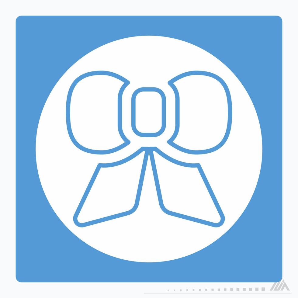 Icon Bow - White Moon Style vector