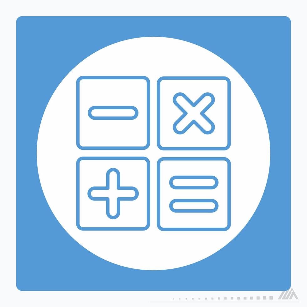 Icon Calculate - White Moon Style vector