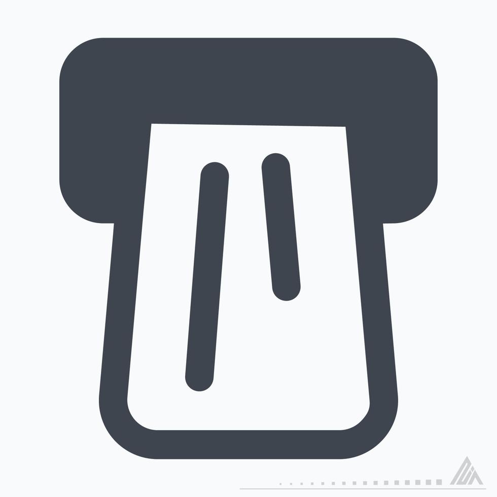 Icon Vector of Pay Card 2 - Glyph Style