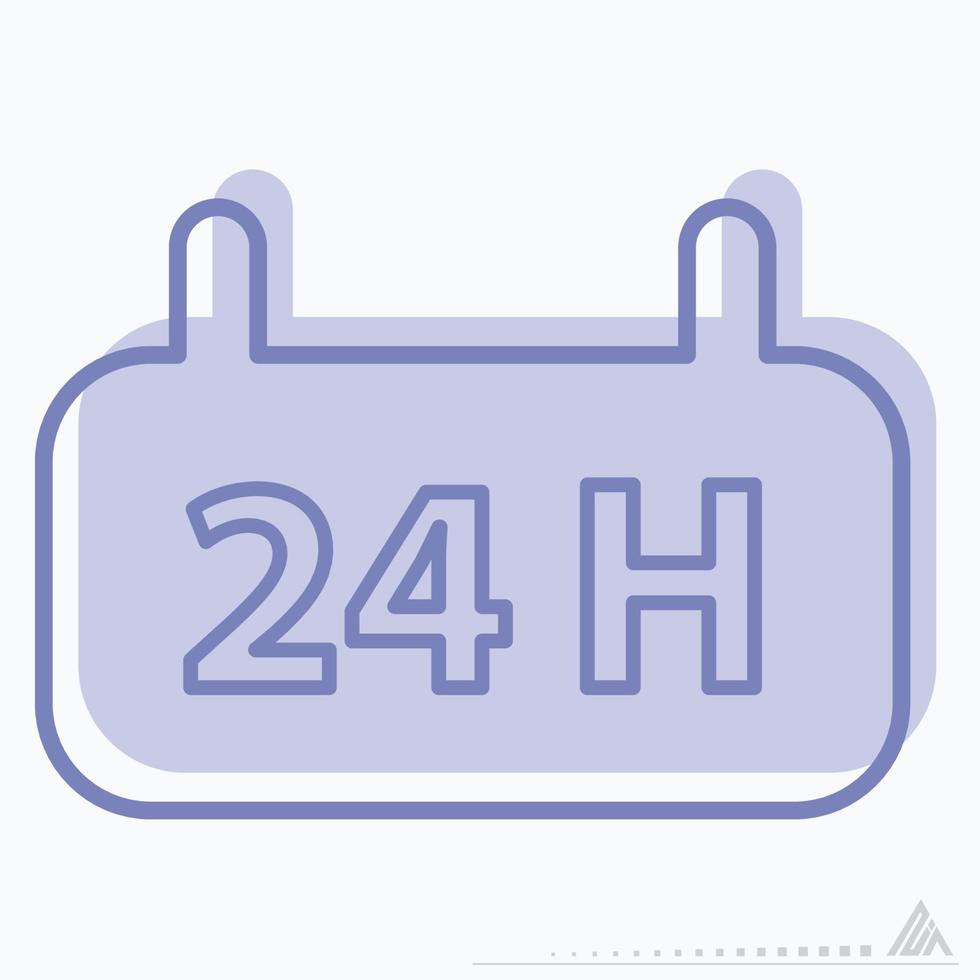 Icon Vector of Non Stop - Two Tone Style