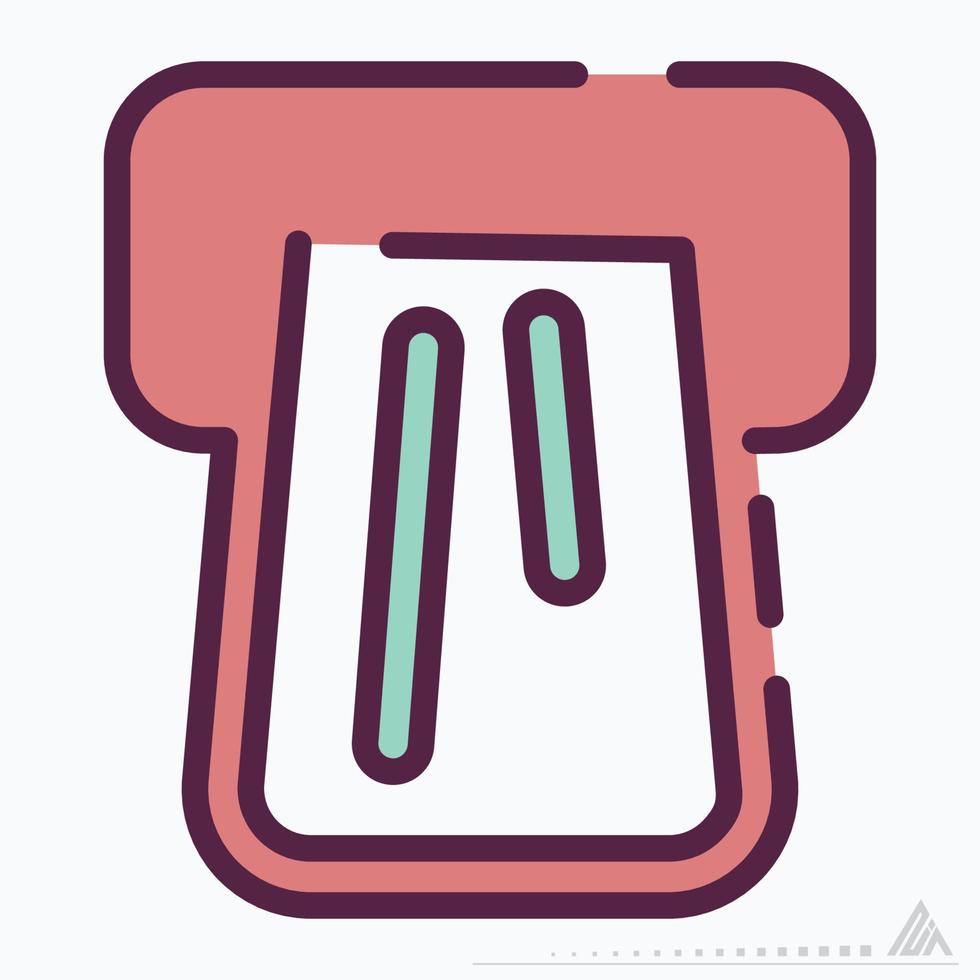 Icon Pay Card 2 - Line Cut Style vector