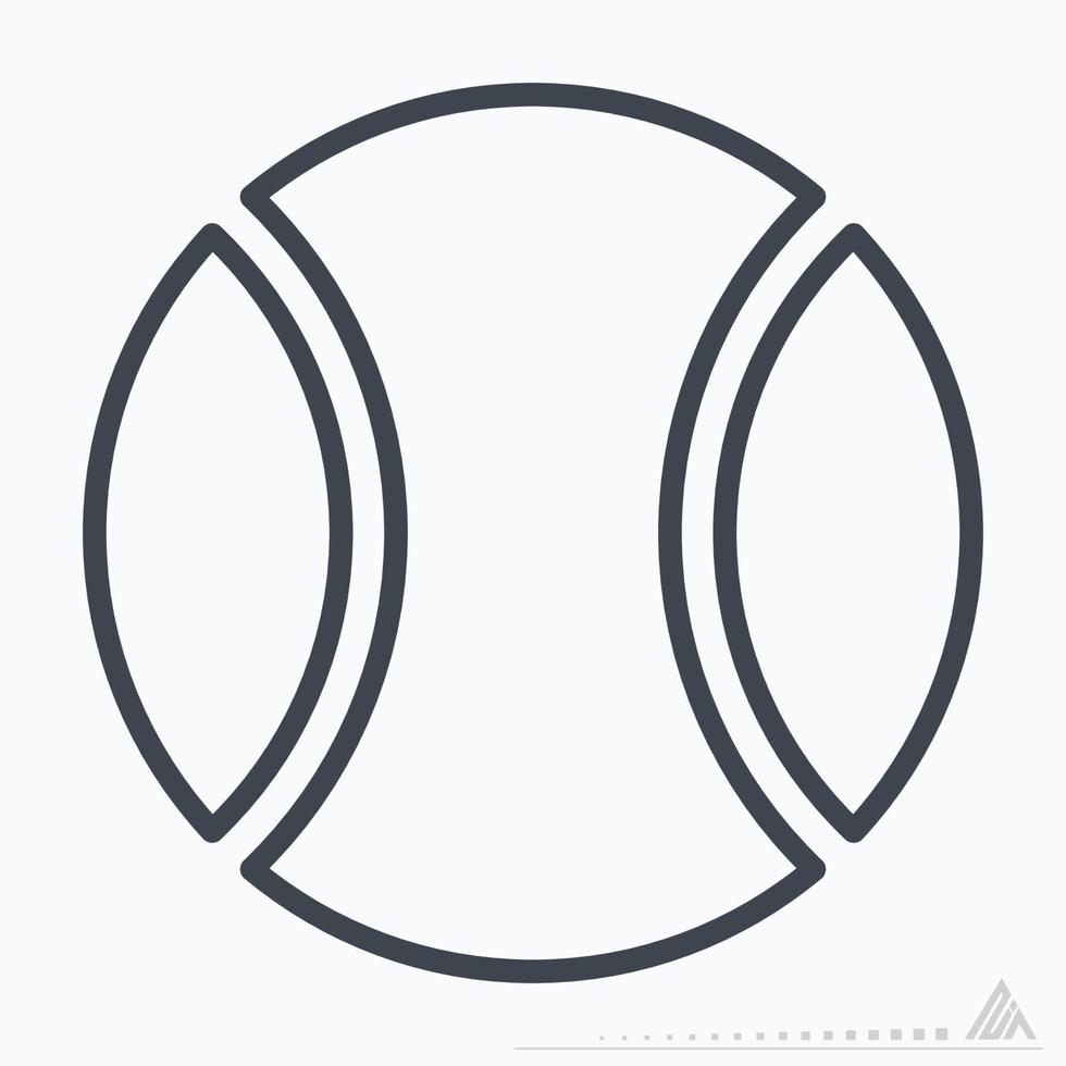 Icon Tennis - Line Style vector