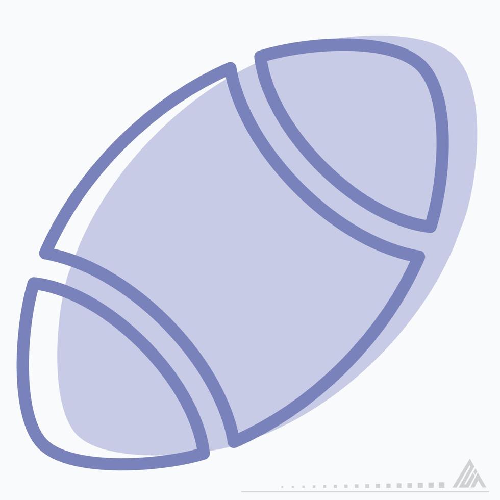 Icon American Football - Two Tone Style vector