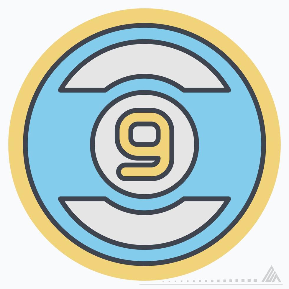 Icon Billiard - Color Mate Style vector