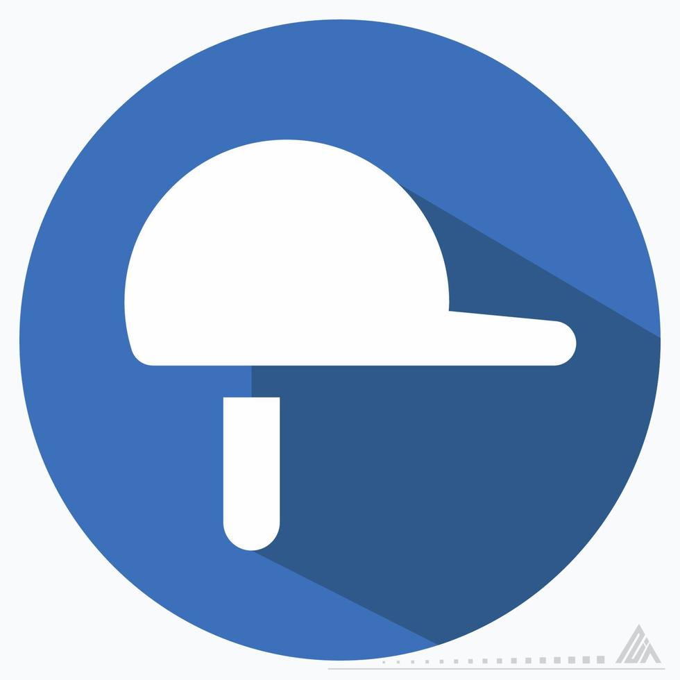 Icon Polo - Long Shadow Style vector