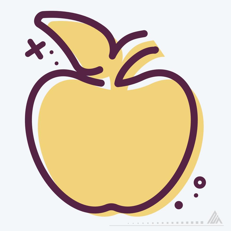 Icon Apple - MBE Syle vector