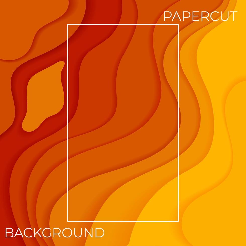 paper cut background layered vector