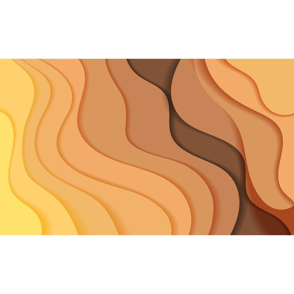 paper cut abstract background layered shape design vector