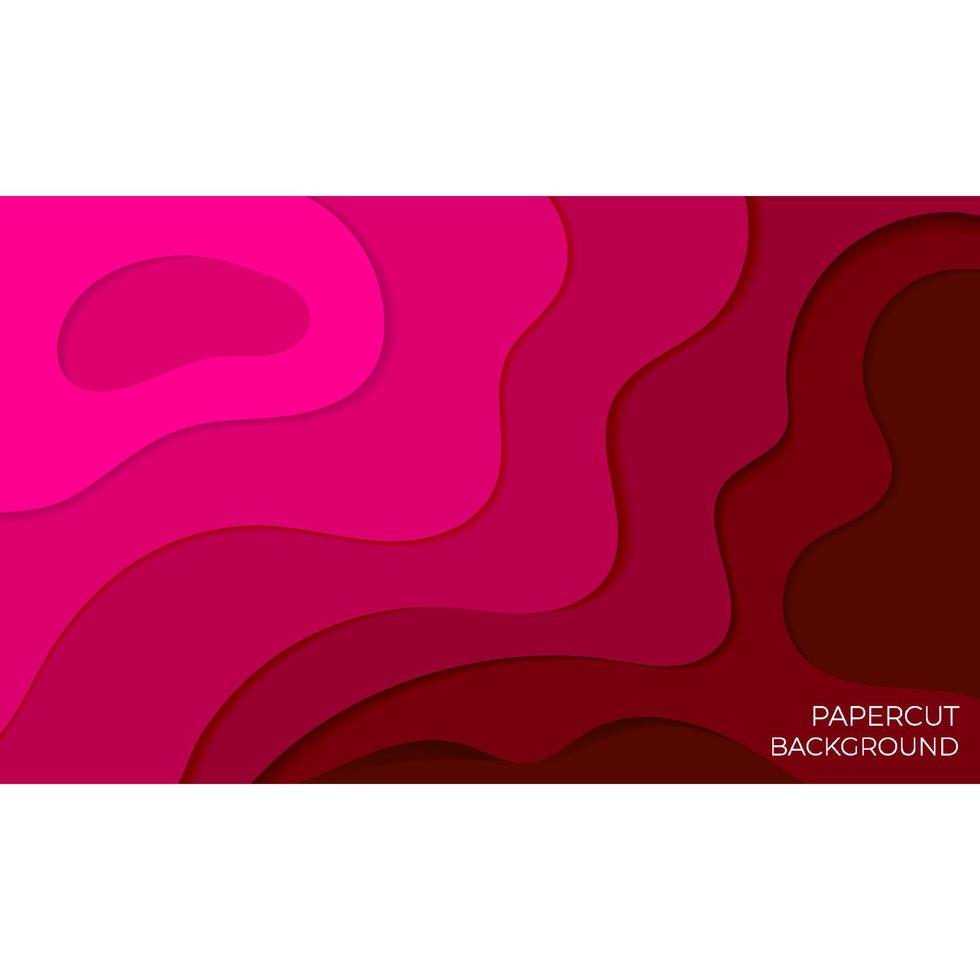 deep color modern design papercut abstract background vector