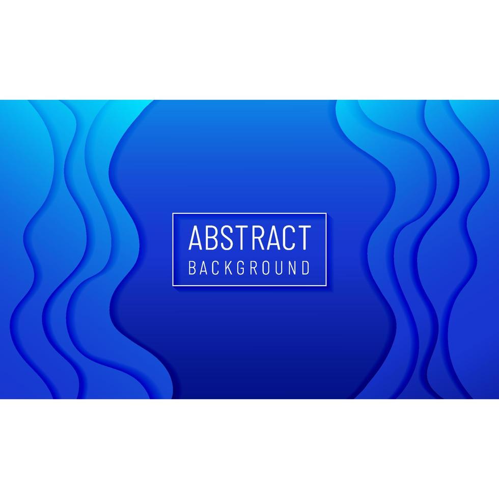 papercut abstract background gradient blue vector