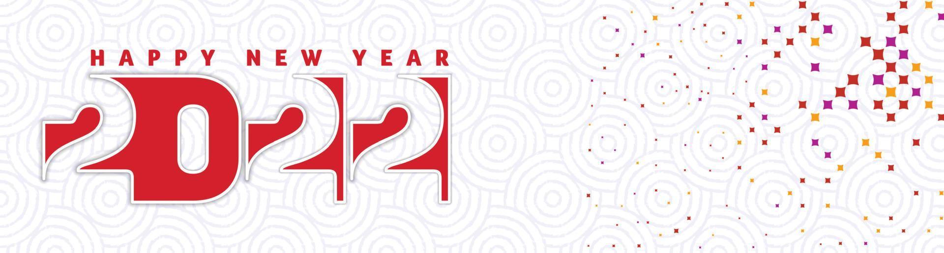 Creative Happy New Year 2022 Style Background Design vector