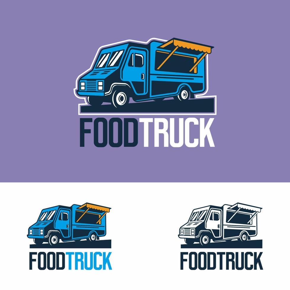 food truck logo vector