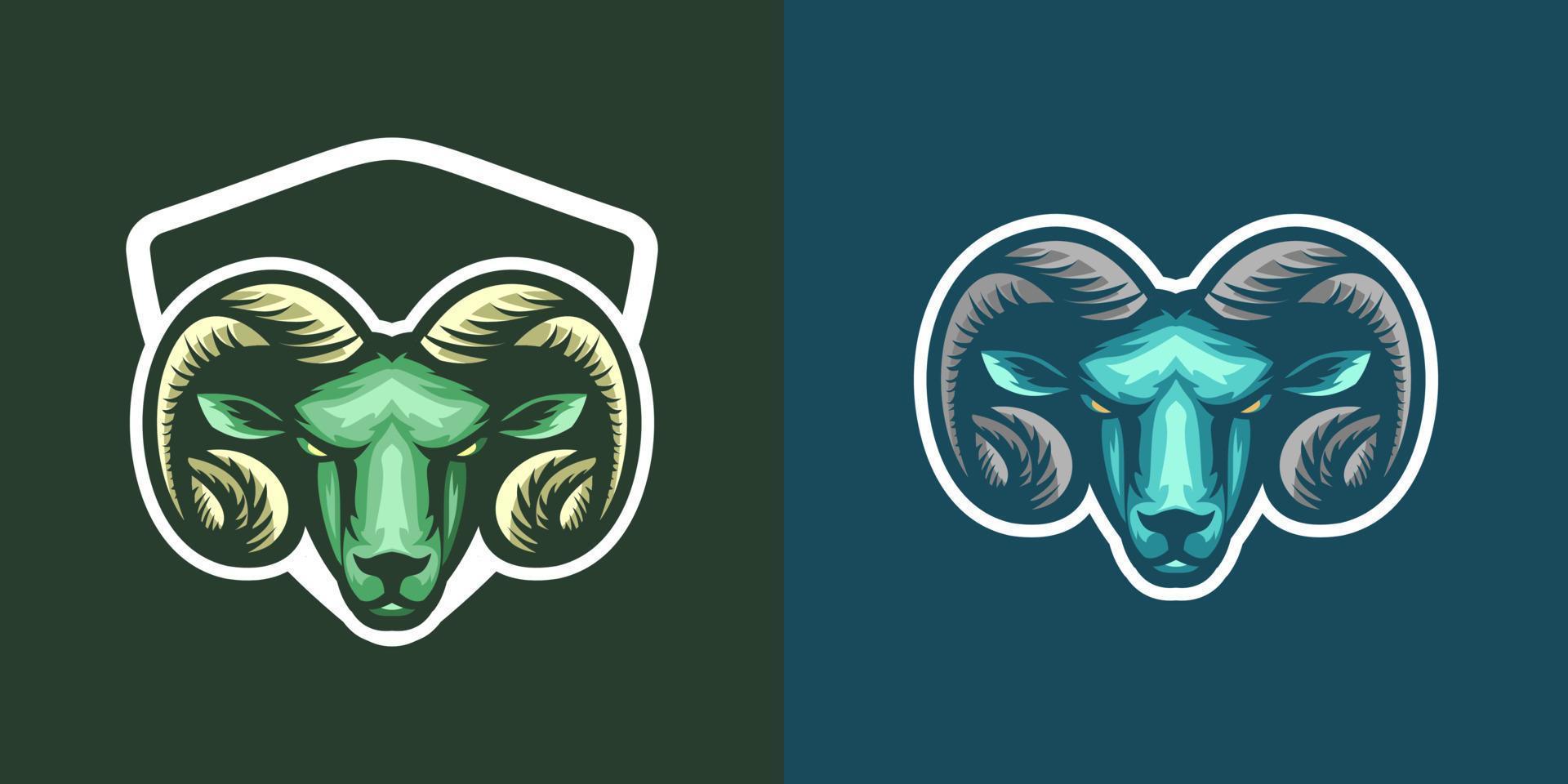 goat esport logo vector