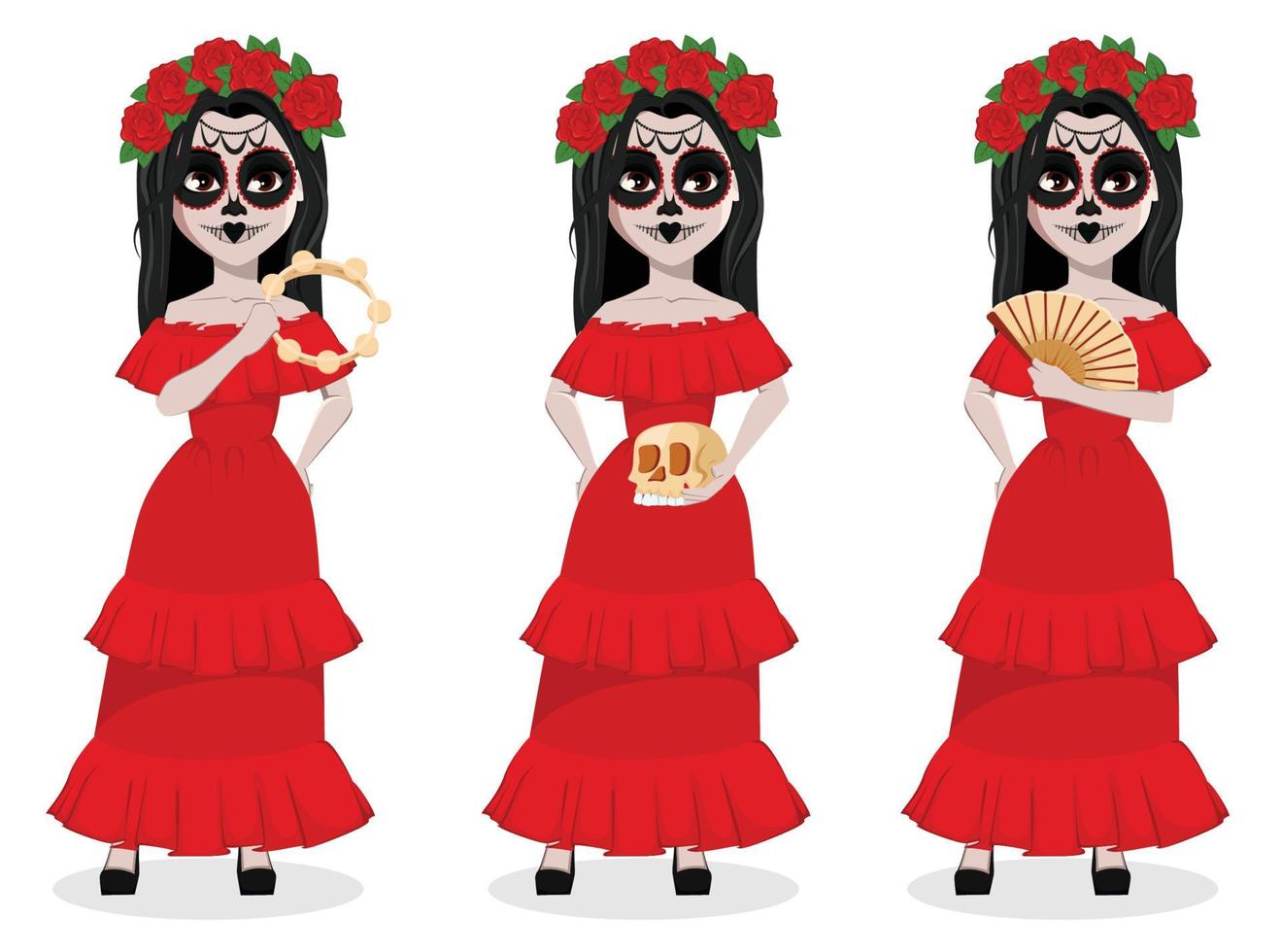 Day of the Dead traditional holiday vector