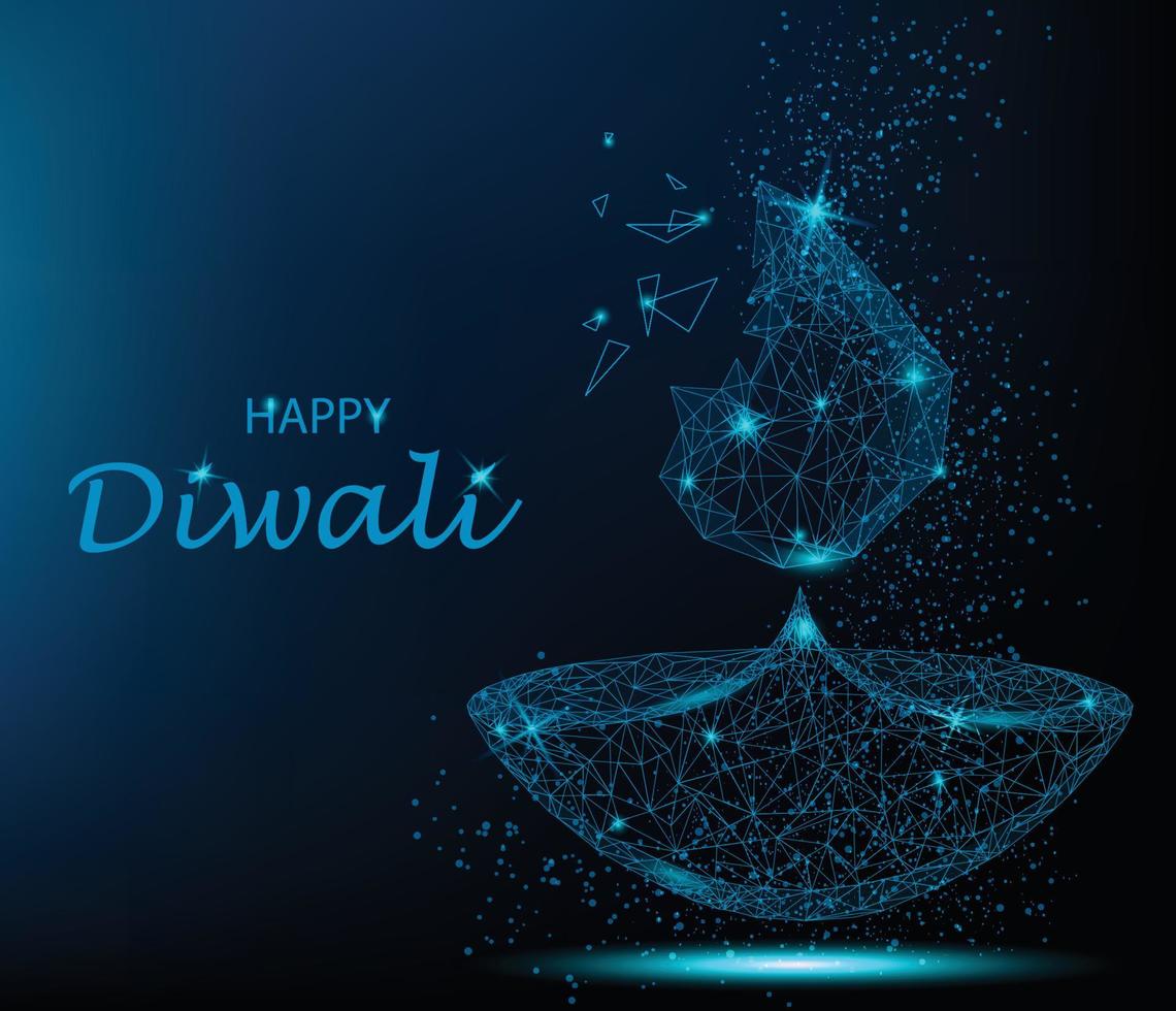 Ilustración de vector de feliz diwali. fiesta de la luz y el fuego deepavali.