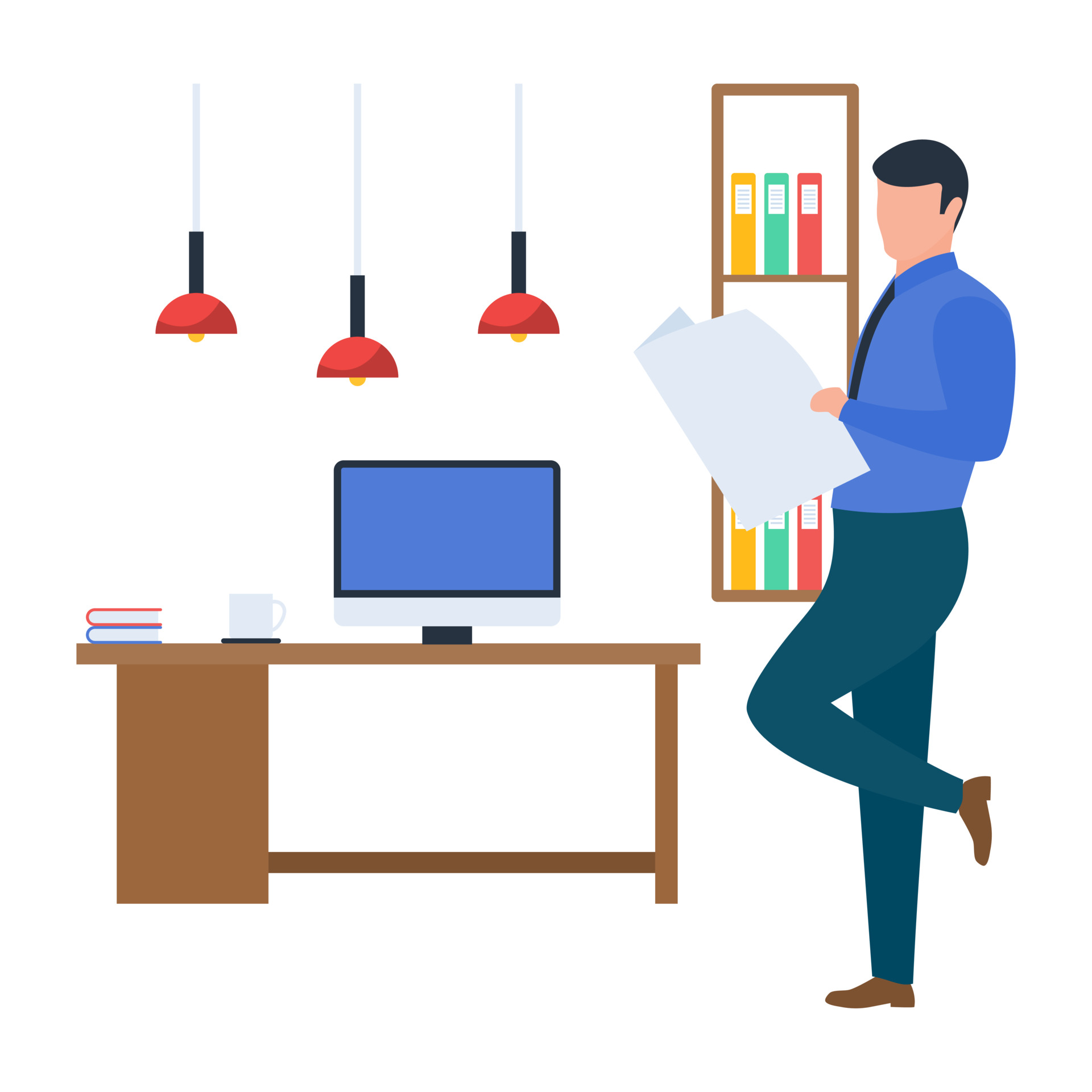 Trendy Office Concepts 3579378 Vector Art at Vecteezy