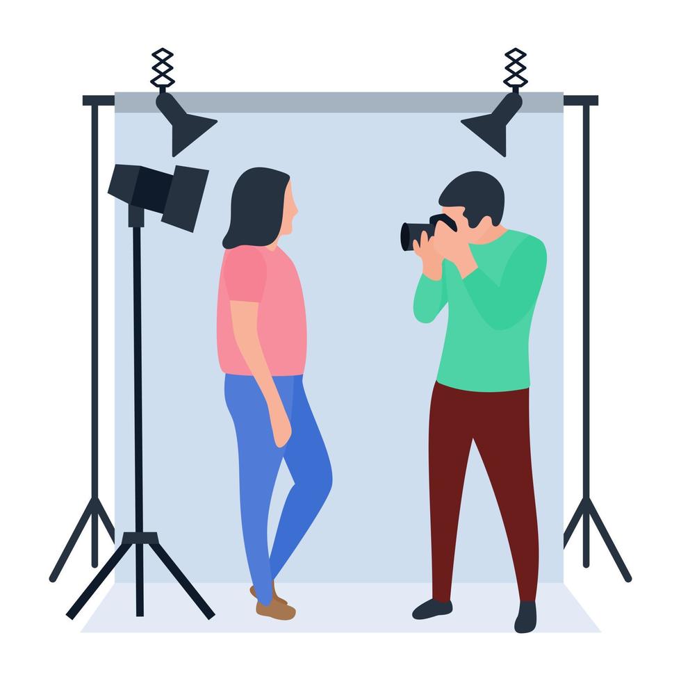 conceptos de fotografía de moda vector