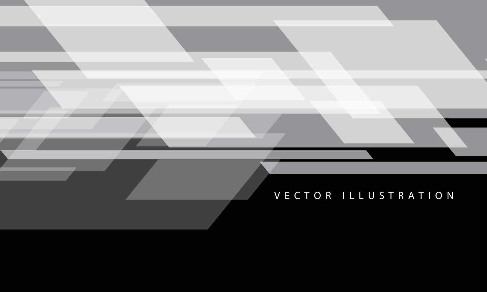 Velocidad de flujo de datos blanco abstracto en vector de fondo futurista de tecnología moderna de diseño negro