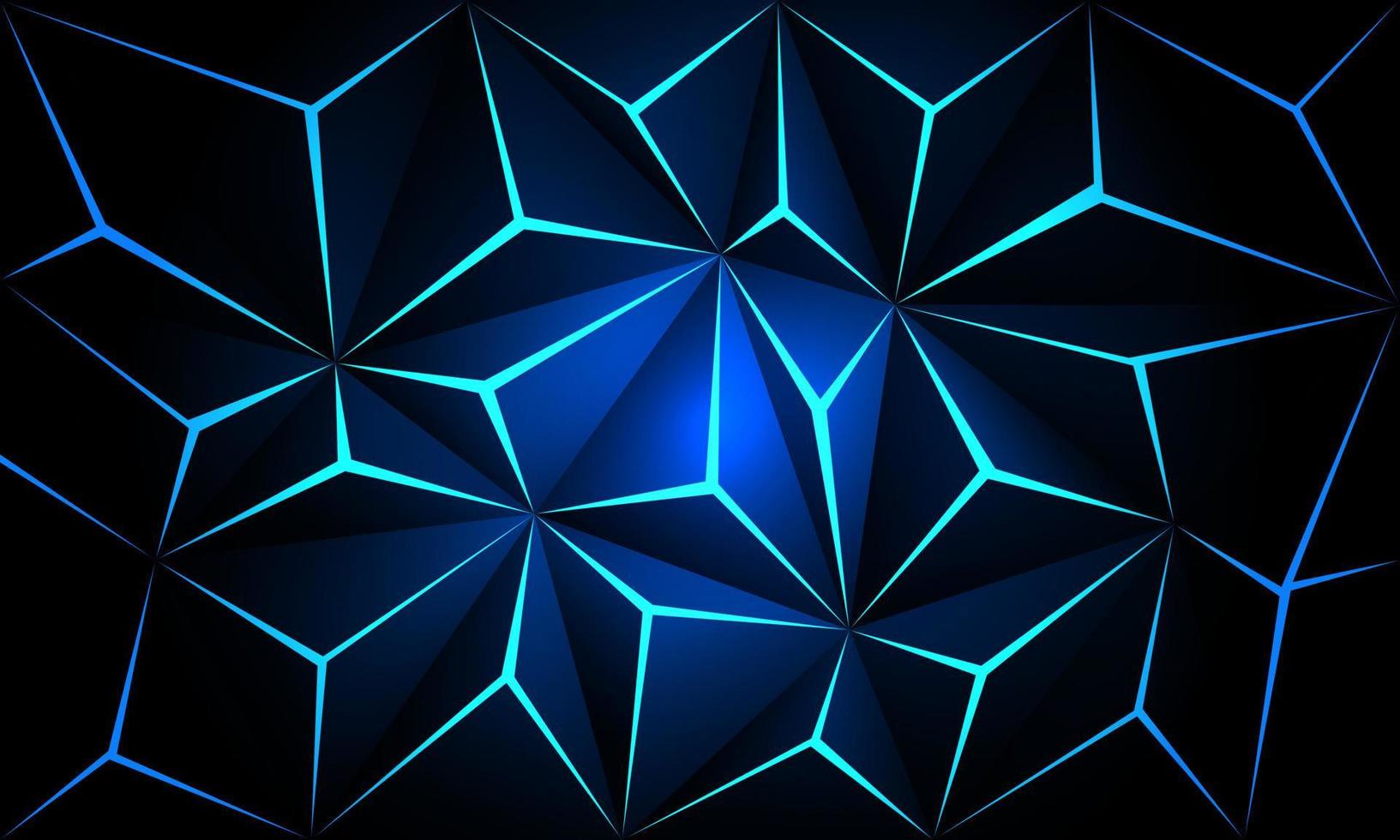 Dark Blue Polygon Wallpaper 4K