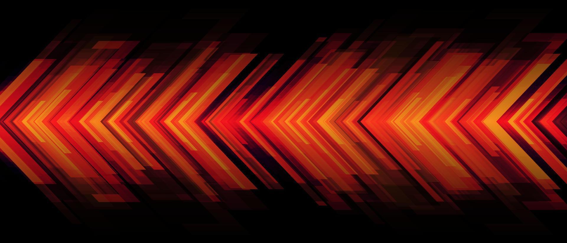 Abstract red arrow light power geometric direction design modern futuristic technology creative background vector