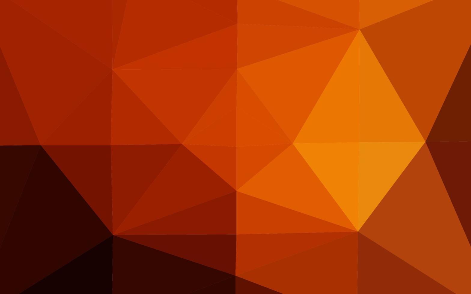 Dark Orange vector polygon abstract layout.