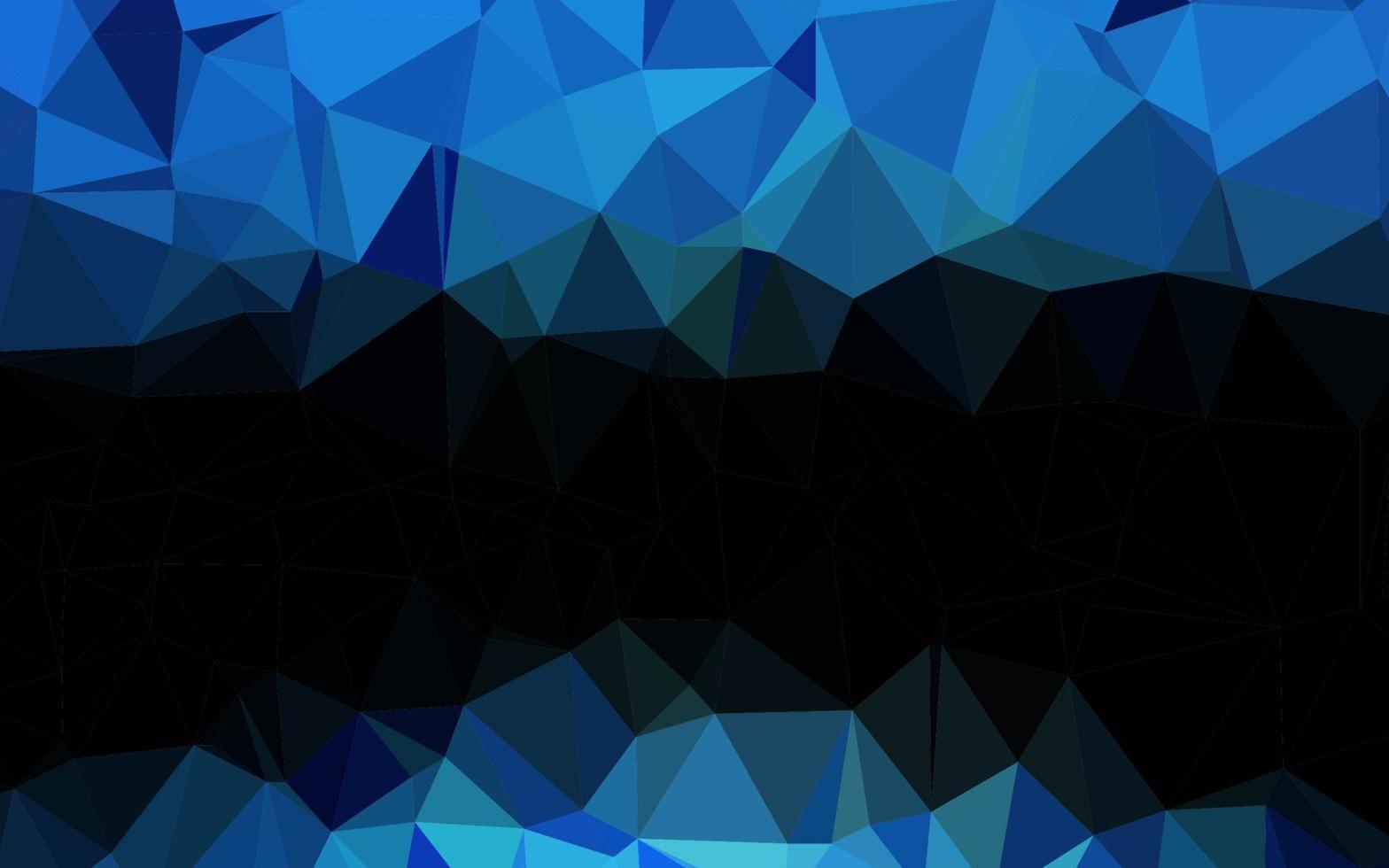 Dark BLUE vector triangle mosaic template.