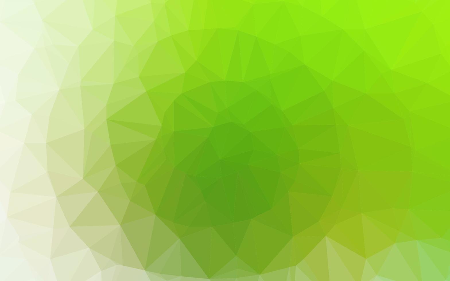 Light Green vector low poly cover.