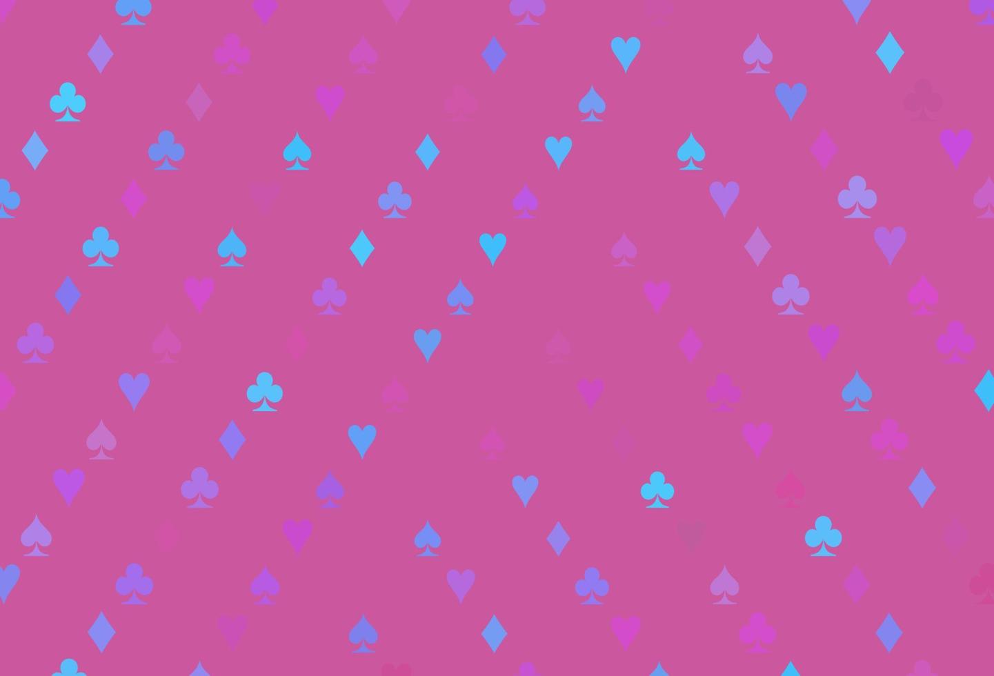Light Pink, Blue vector pattern with symbol of cards.
