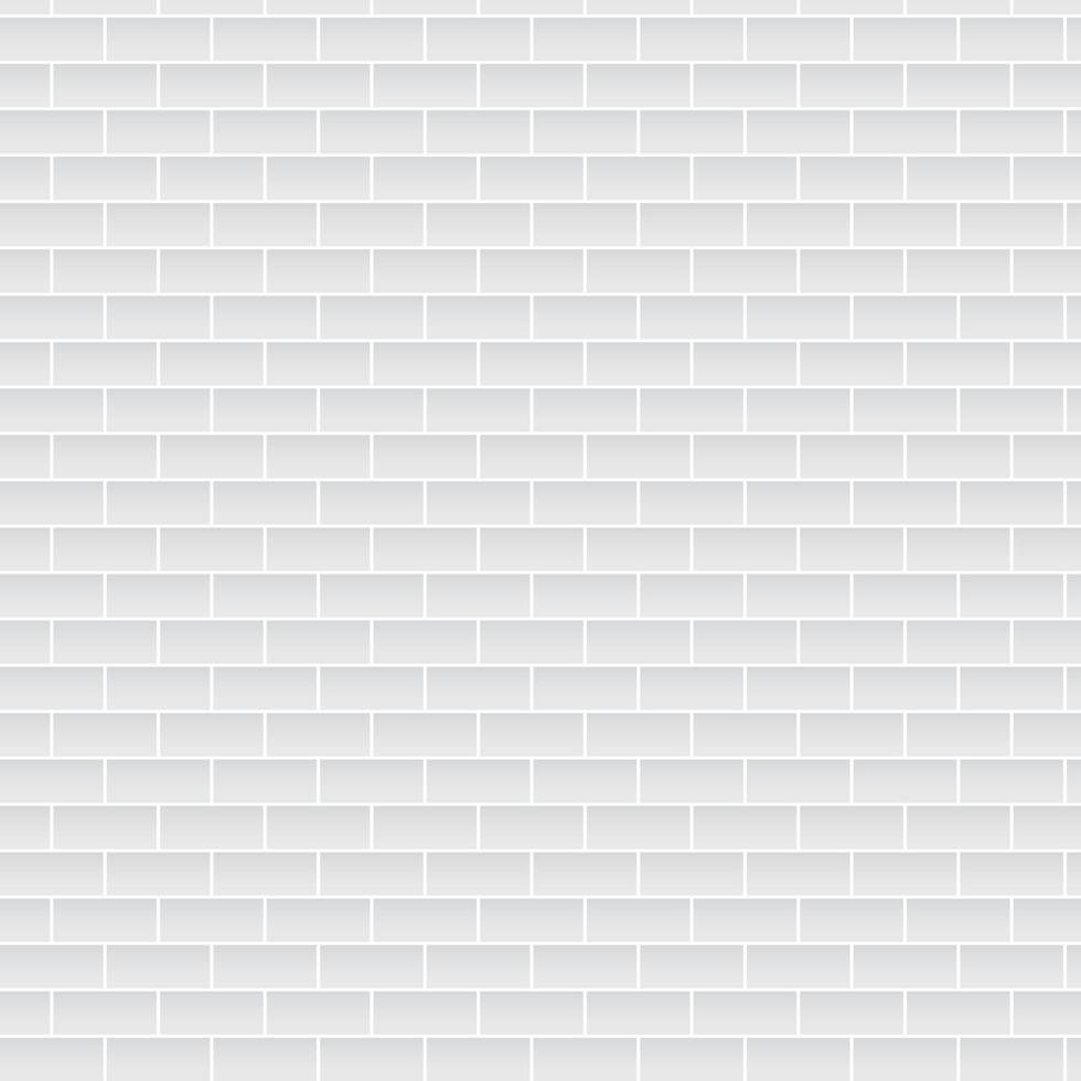 White brick wall vector illustration.Brick pattern design