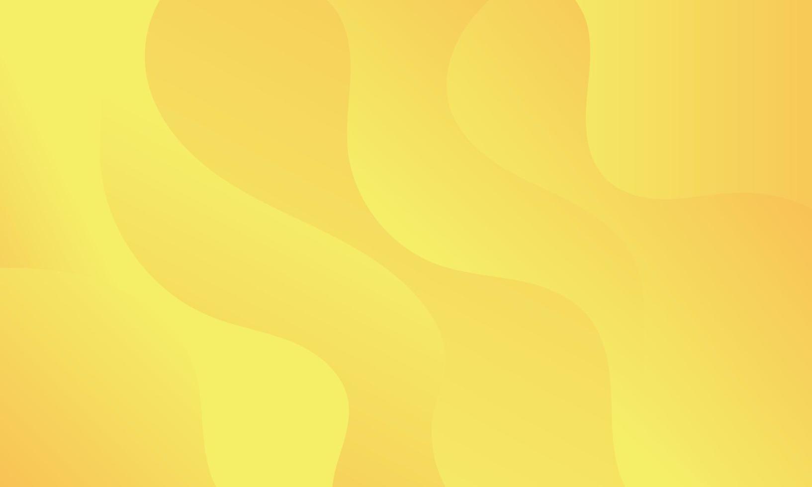 Fondo de onda de fluido amarillo abstracto vector