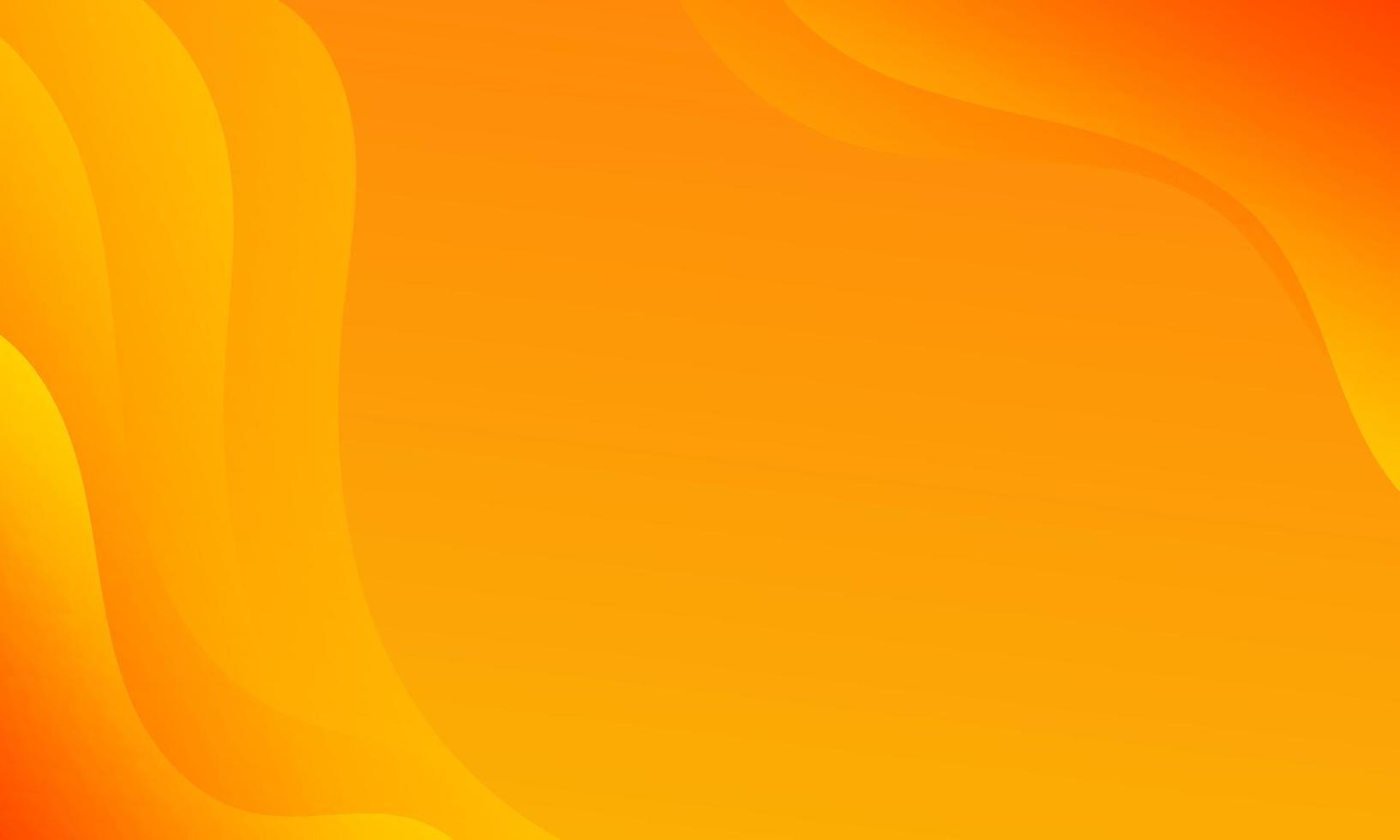 Abstract Orange Fluid Wave Background vector