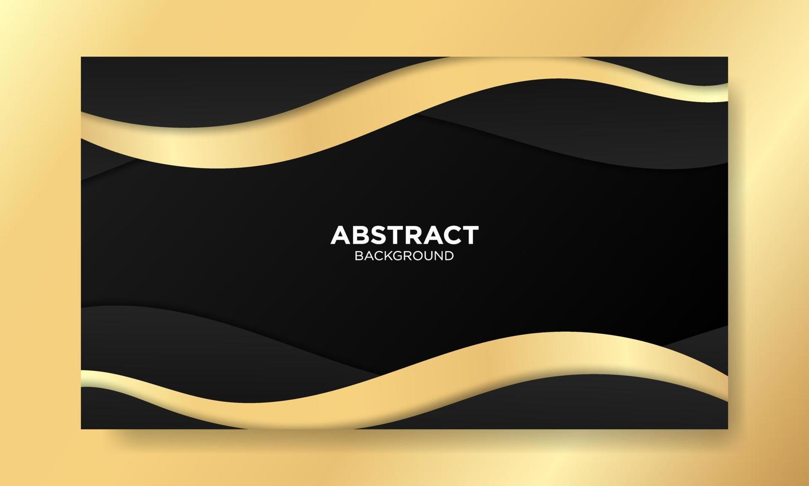 Abstract Black Luxury Wave Background vector