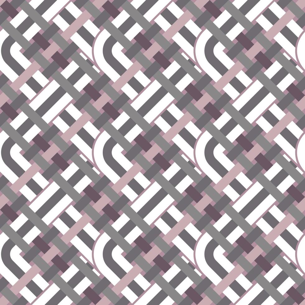 Seamless pink vector background with braided ornament
