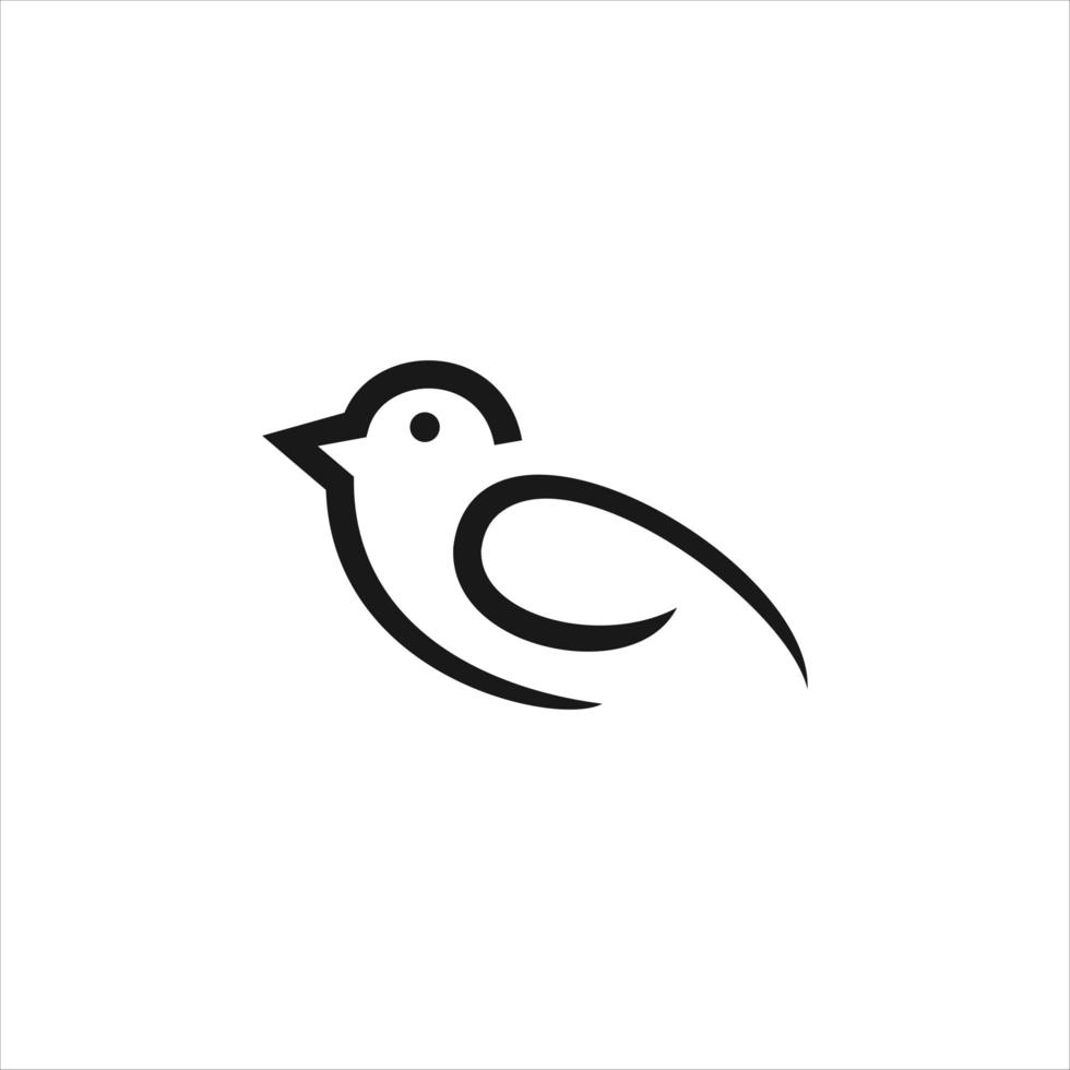 Bird logo template design vector icon illustration