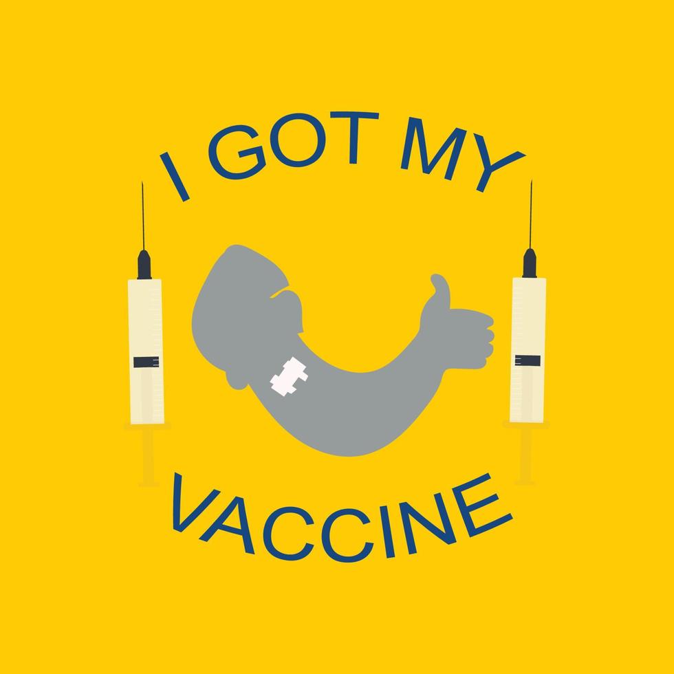 COVID-19 Vaccine, Vaccineed Safe, Vaccine Campaigns Free Vector