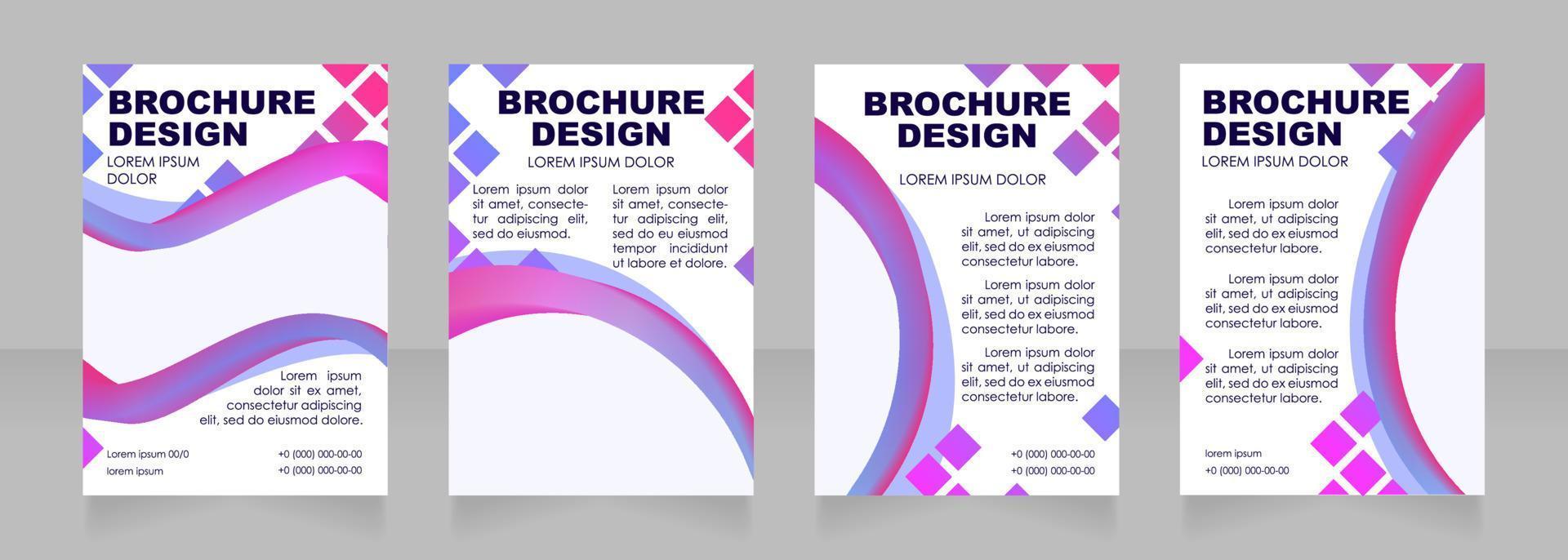 Academic blank brochure layout design. Engaging new students