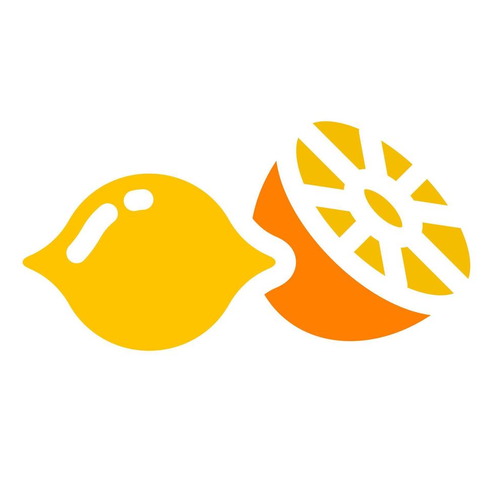 citrus icons and pictograms vector