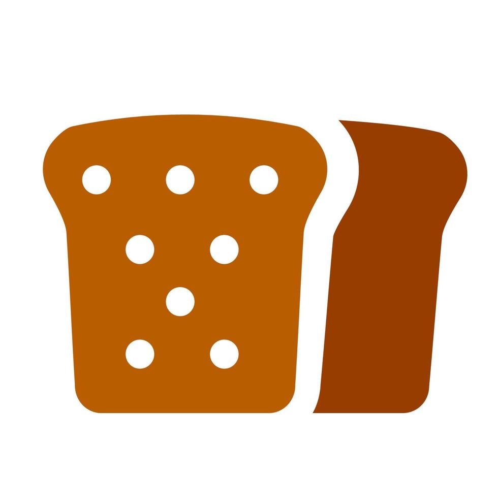 loaf bread icon vector