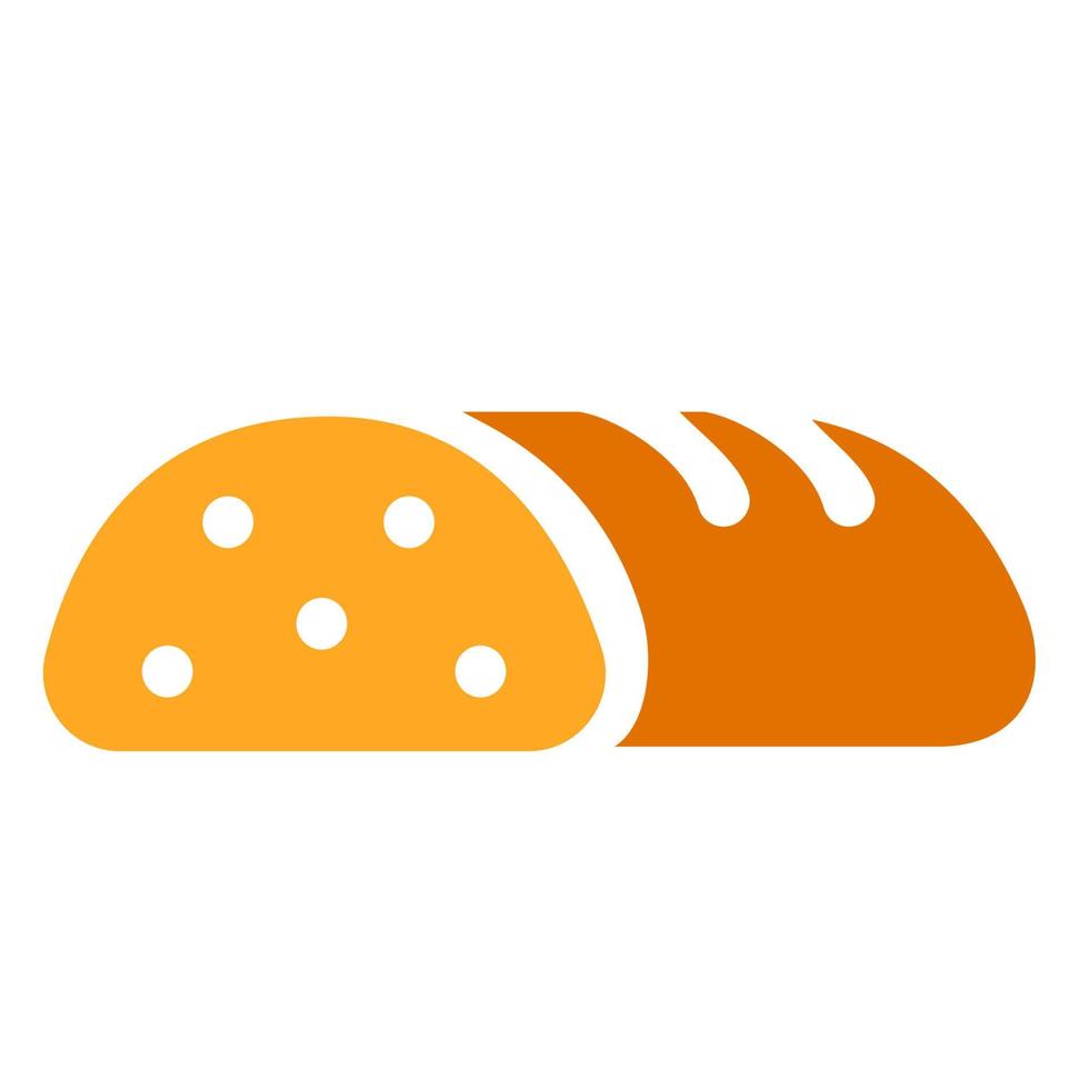 bread loaf icon vector