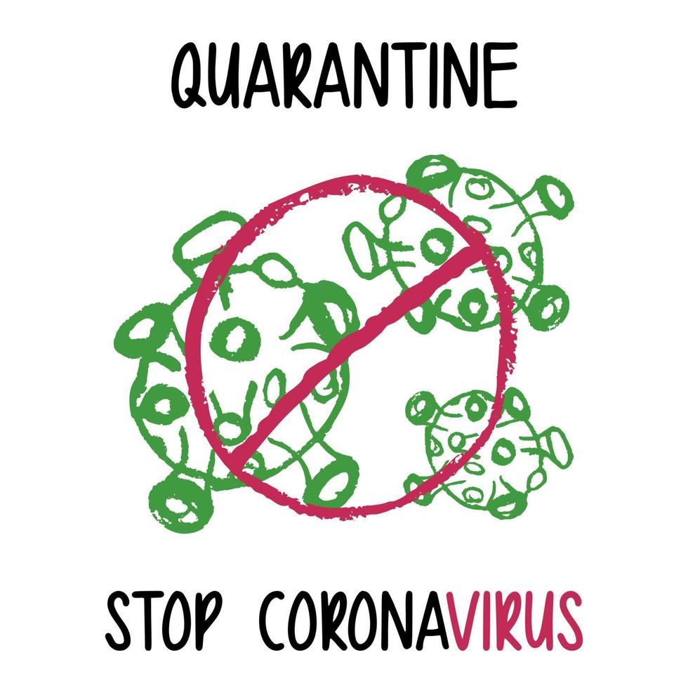 coronavirus. ilustración vectorial del problema del coronavirus. vector