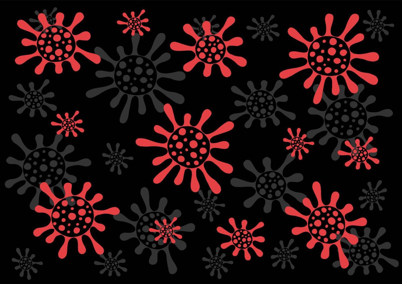 Coronavirus. Vector illustration of the problem of coronavirus